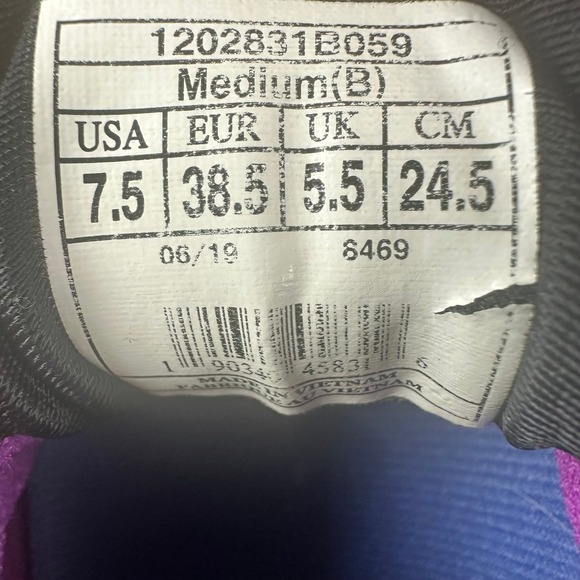 Brooks Glycerin 17 Women's Running Shoes Black Purple Orange Size US 7.5 - Picture 2 of 9